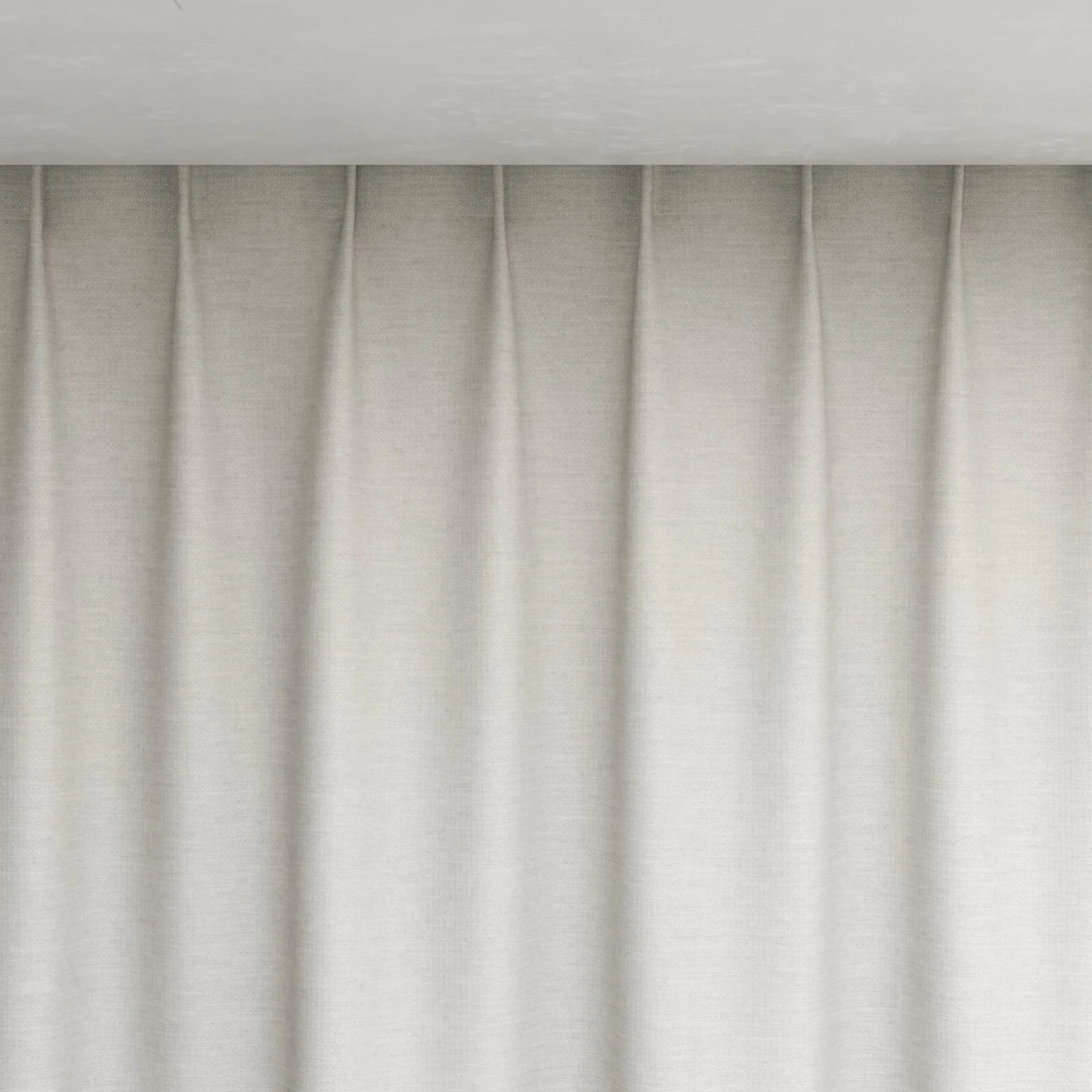 Top view of Bravo Sterling, pinch pleat