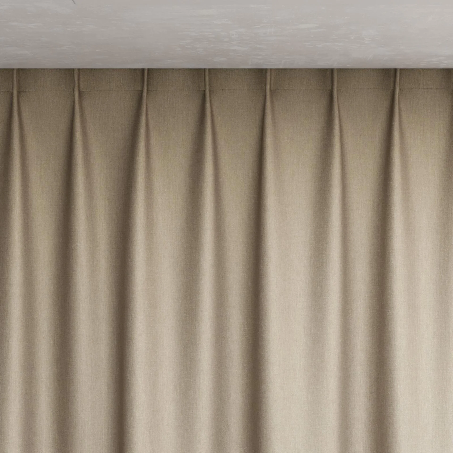 Top view of Matrix Seagrass, pinch pleat