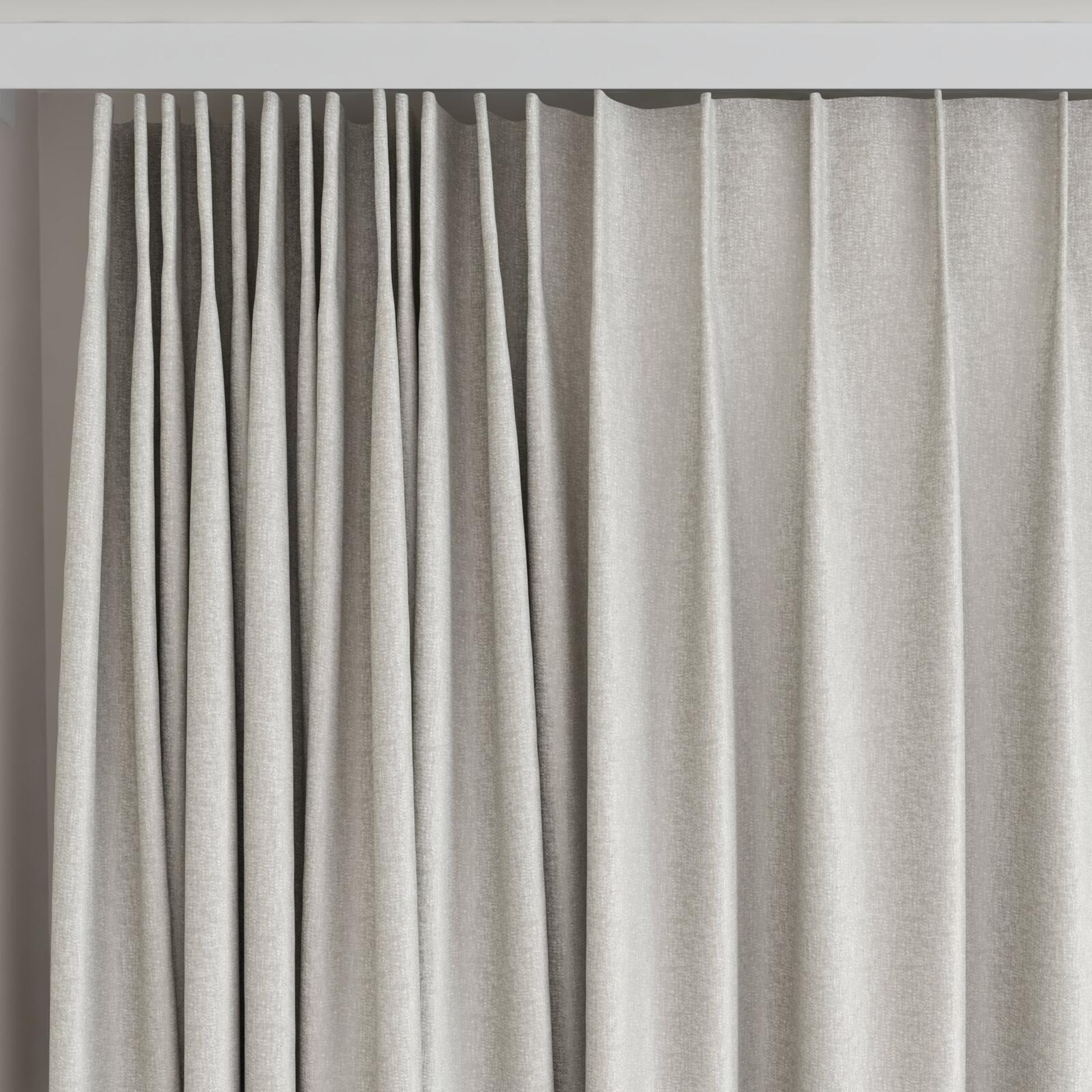 Top view of Rewind Gull, on curtain rail