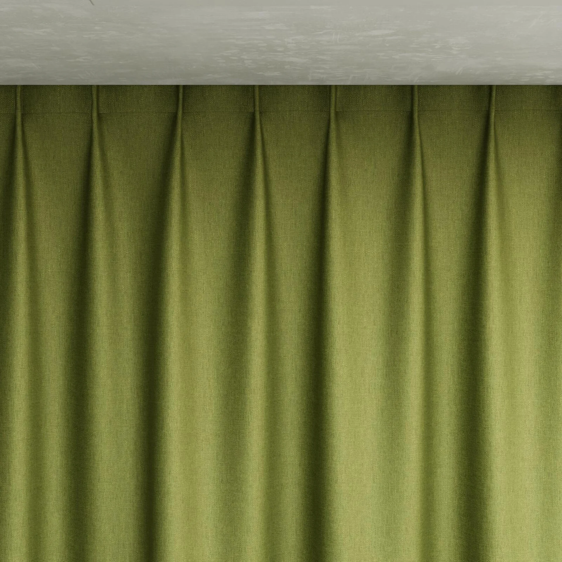 Top view of Tonga Grass, pinch pleat