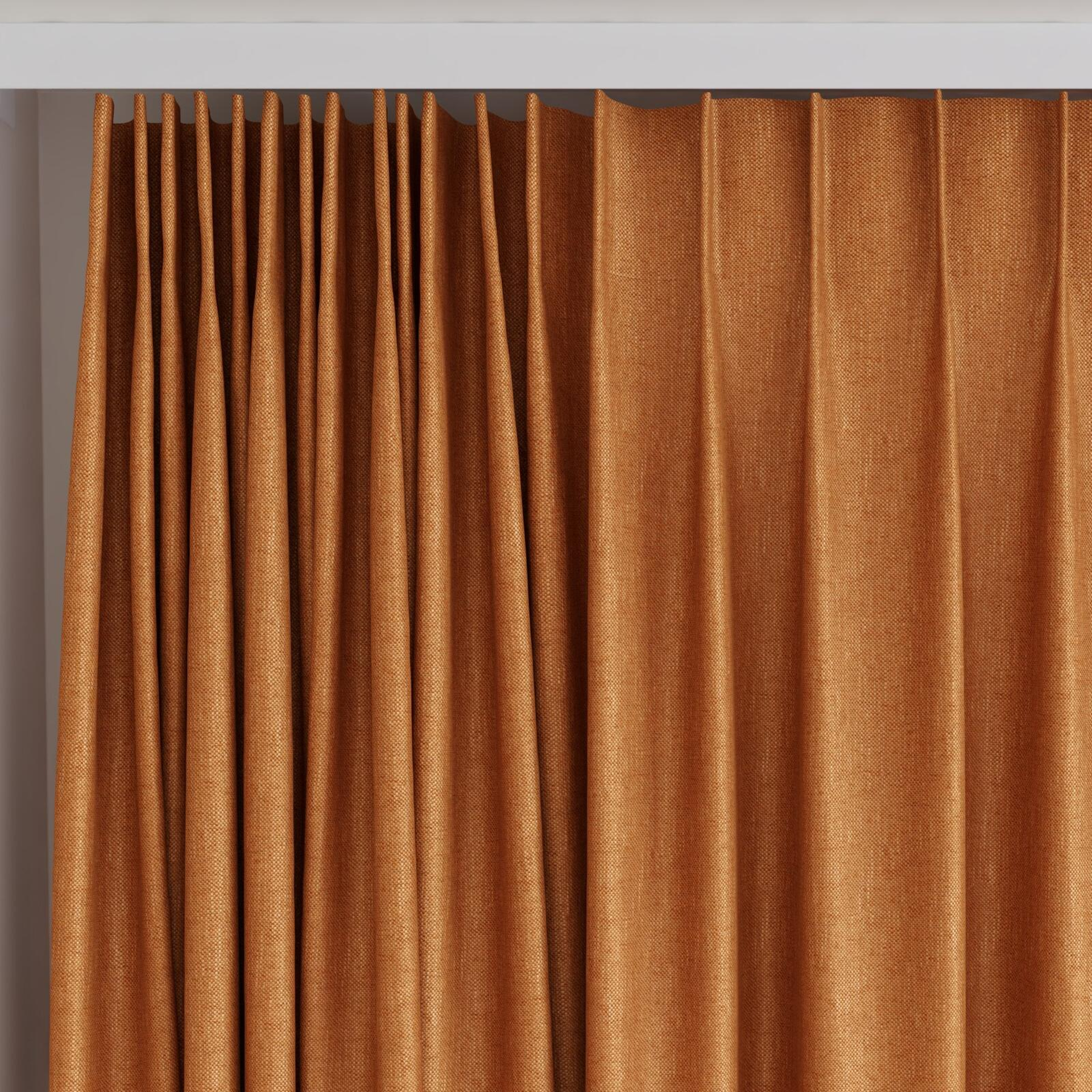 Top view of Bronco Fox, on curtain rail