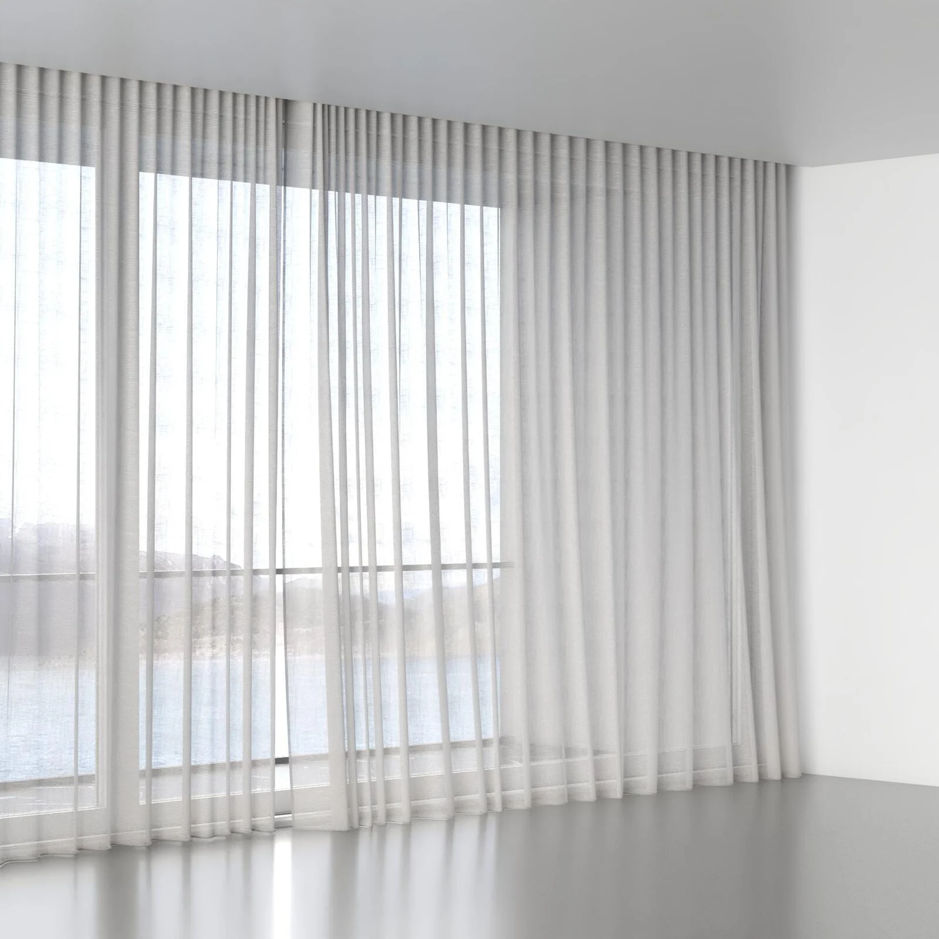 Full view of Angelic Oyster, wave pleat