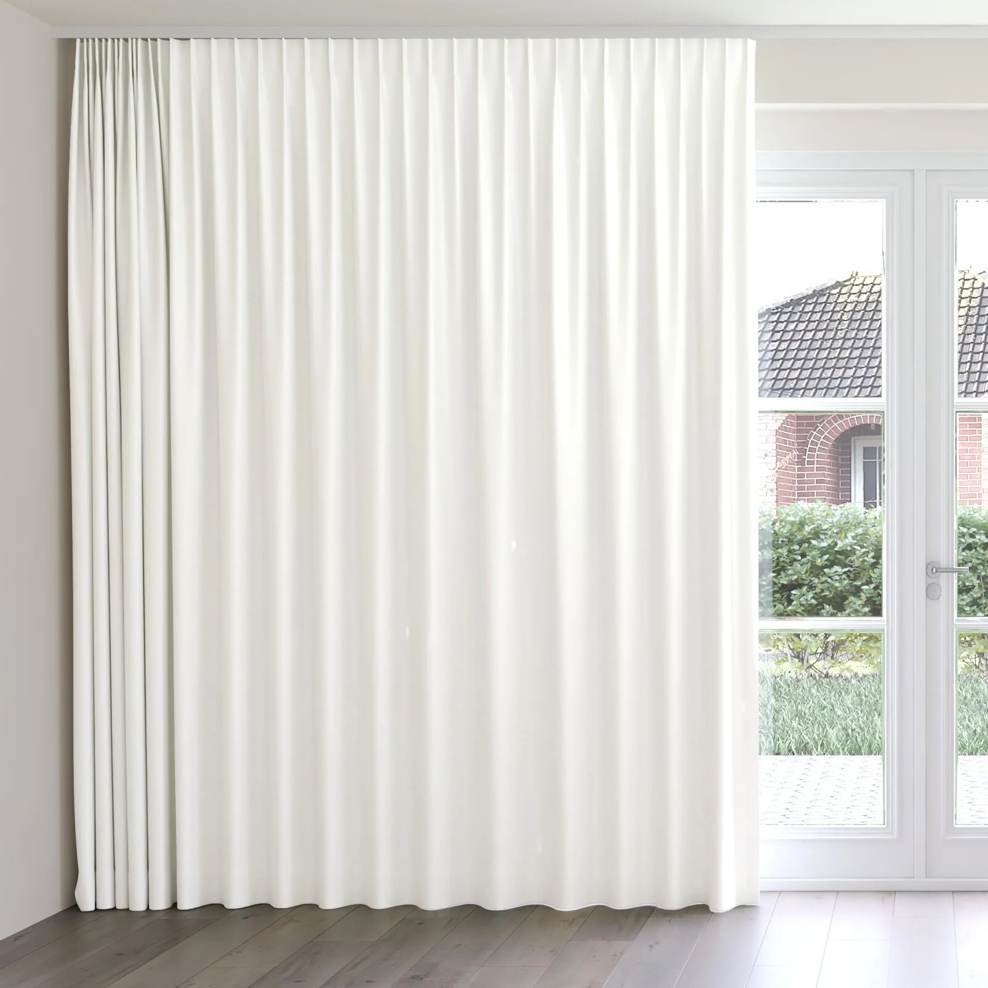 Front view of Ocean Oyster, on curtain rail