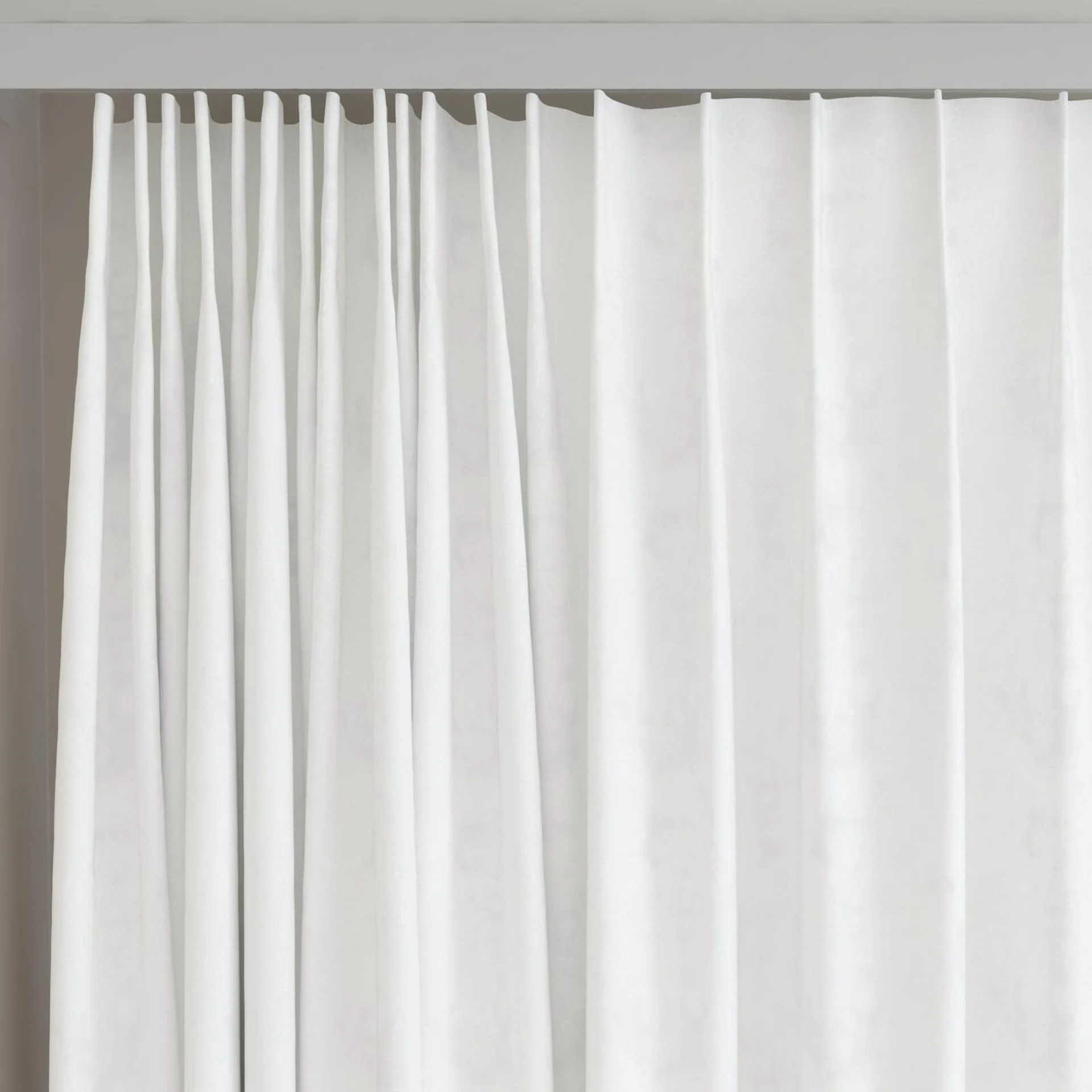 Top view of Innovation Pearl, on curtain rail