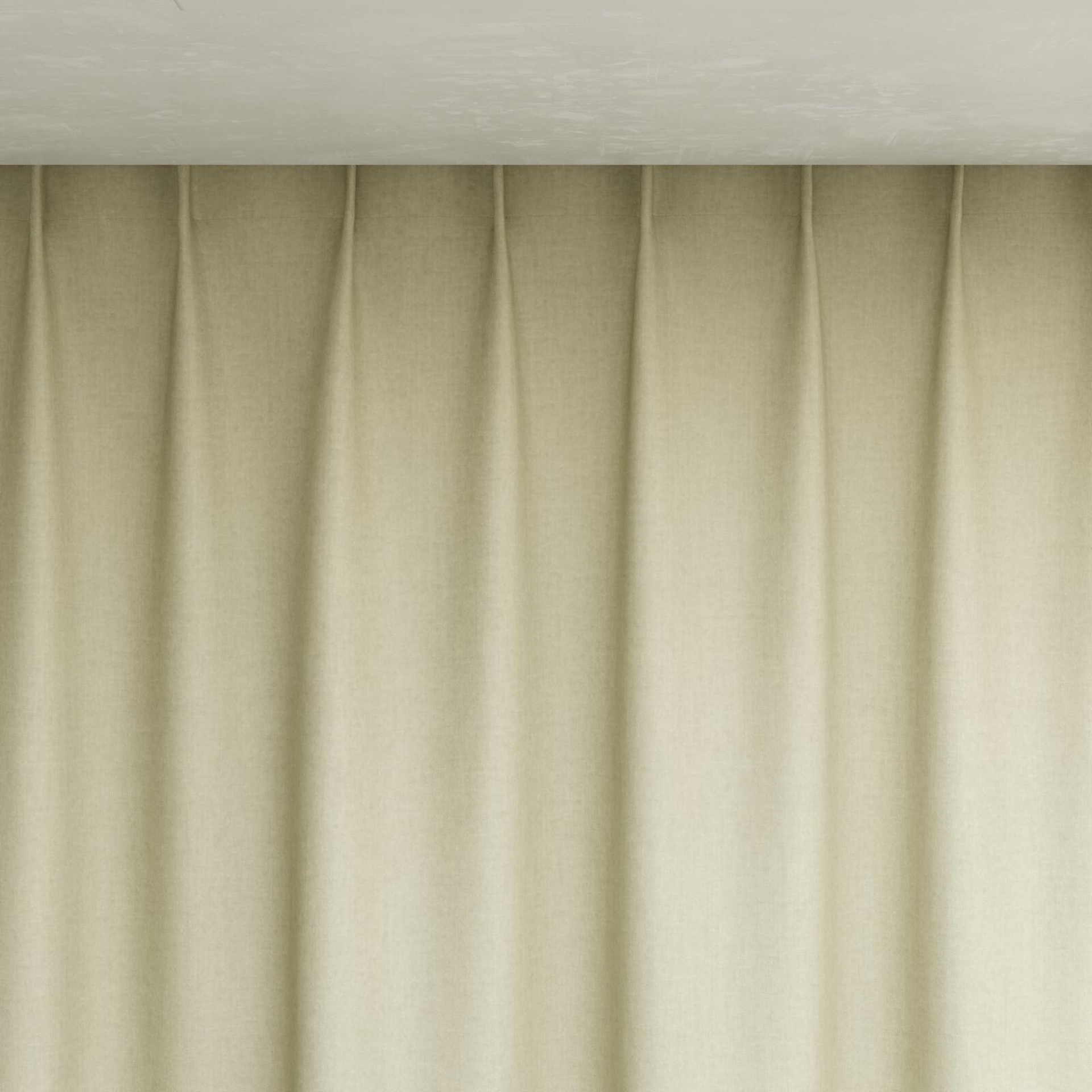 Top view of Cushy Dune, pinch pleat