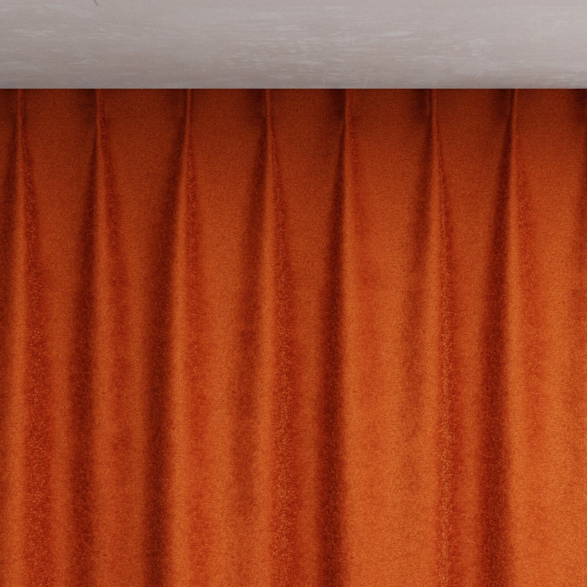 Top view of Brigadier Pumpkin, pinch pleat