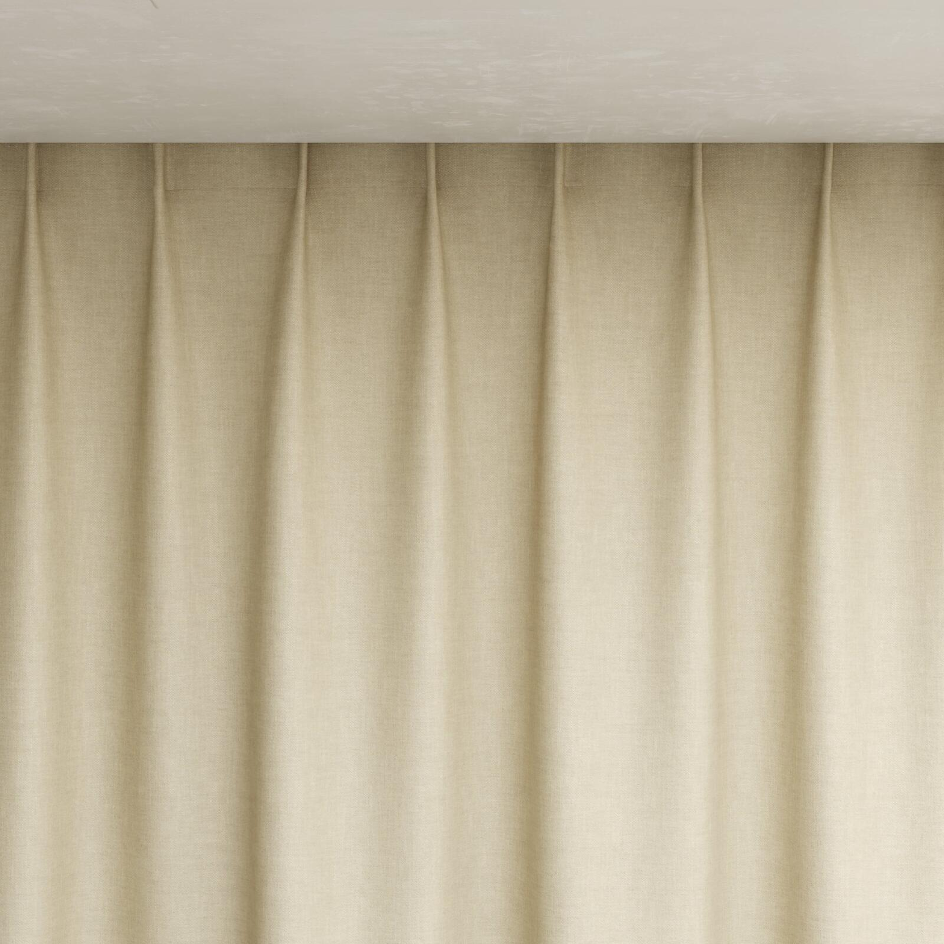 Top view of Perfecto Sesame, pinch pleat