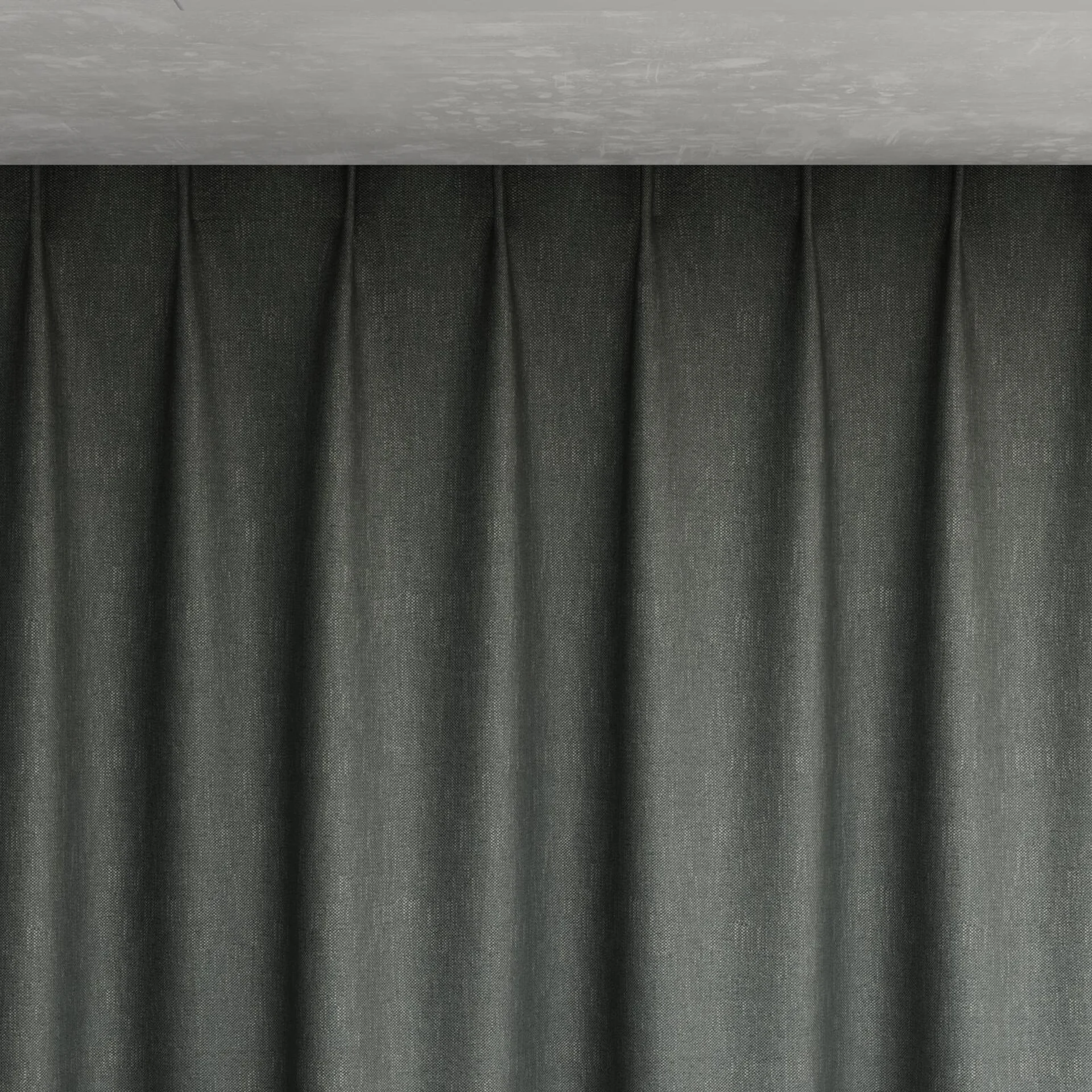 Top view of Perfecto Steel, pinch pleat