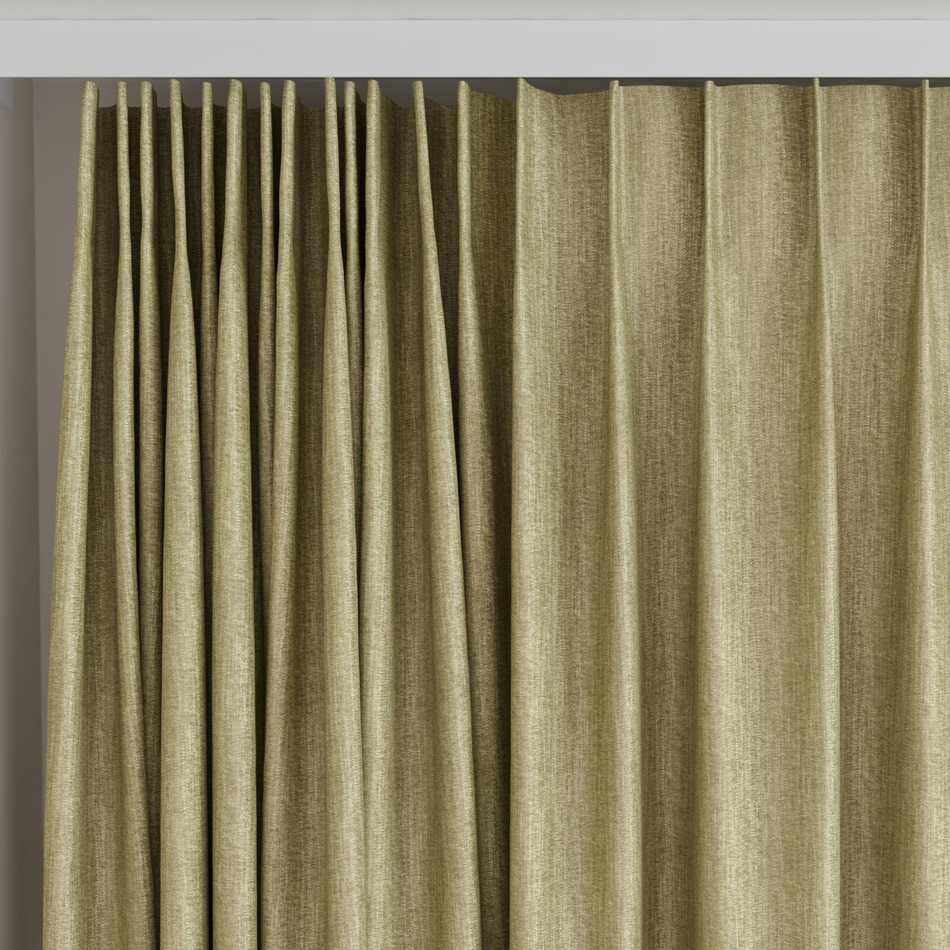 Top view of Trezor Leaf, on curtain rail