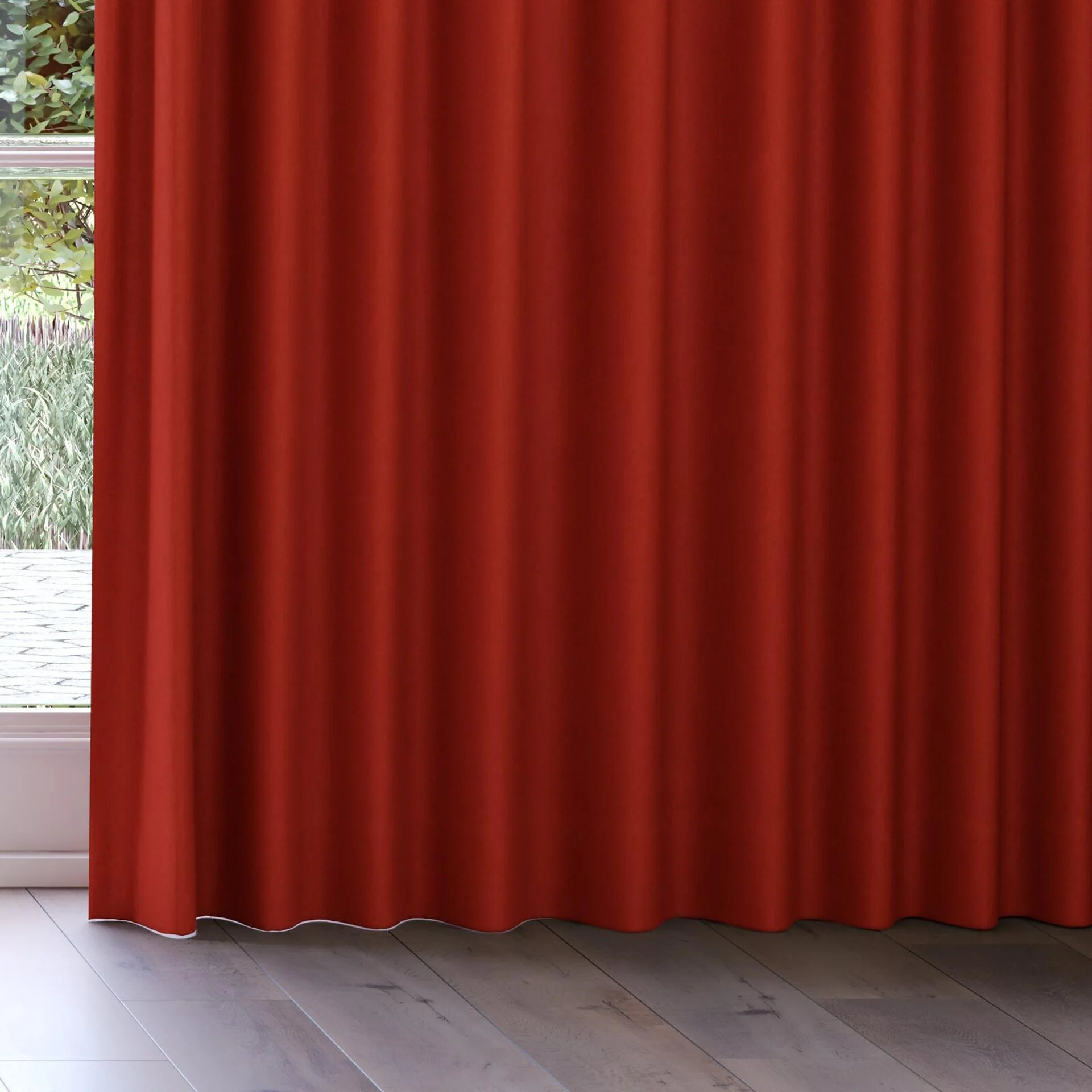 Bottom view of Peak Auburn, on curtain rail