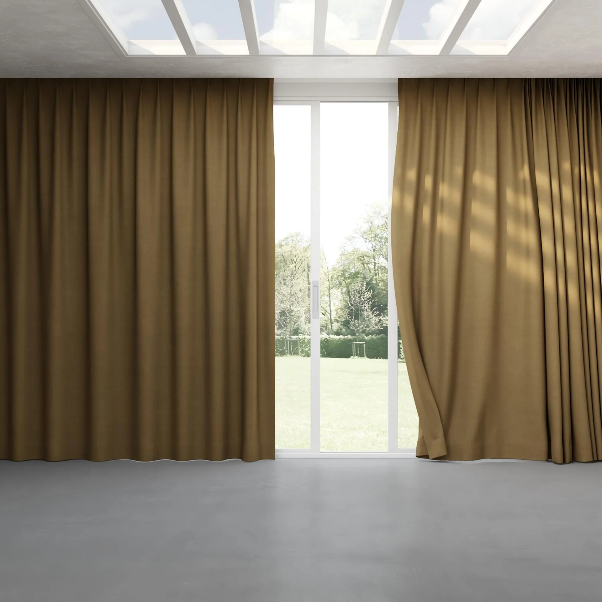 Full view of Lech Biscuit, pinch pleat