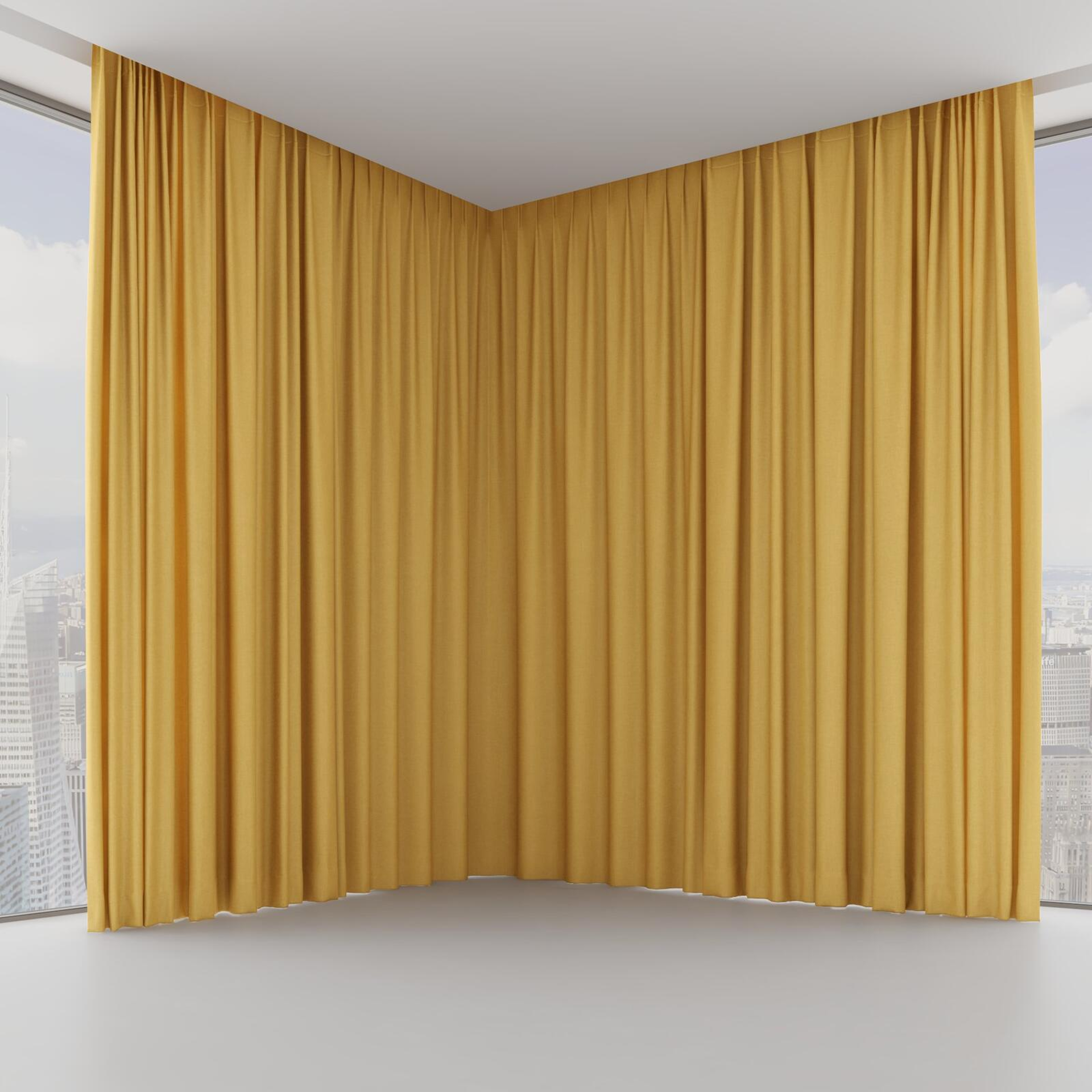 Front view of Cushy Honey, on hidden rail