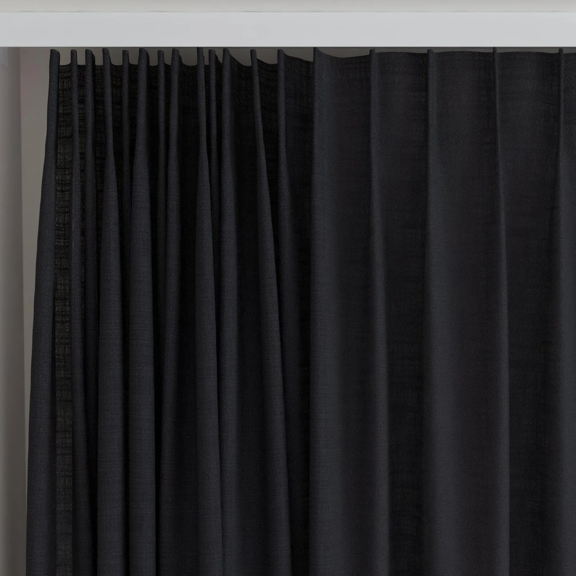 Top view of Release Carbon, on curtain rail
