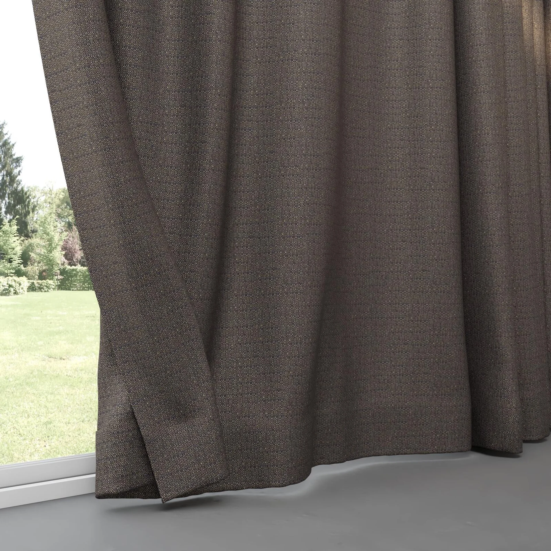 Bottom view of Saturn Praline, pinch pleat