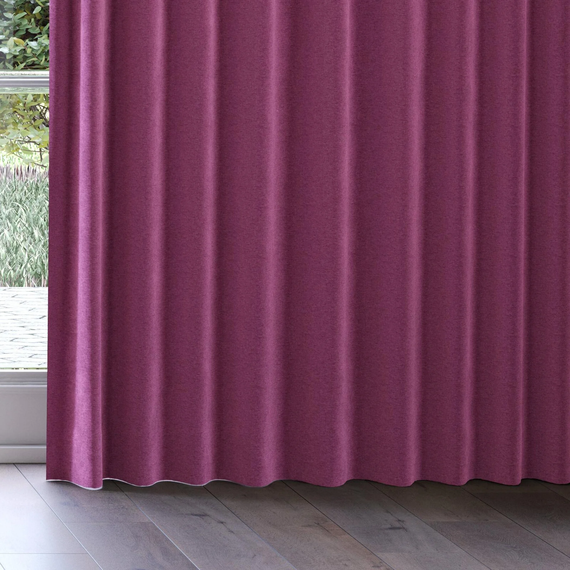 Bottom view of Geneva Crocus, on curtain rail