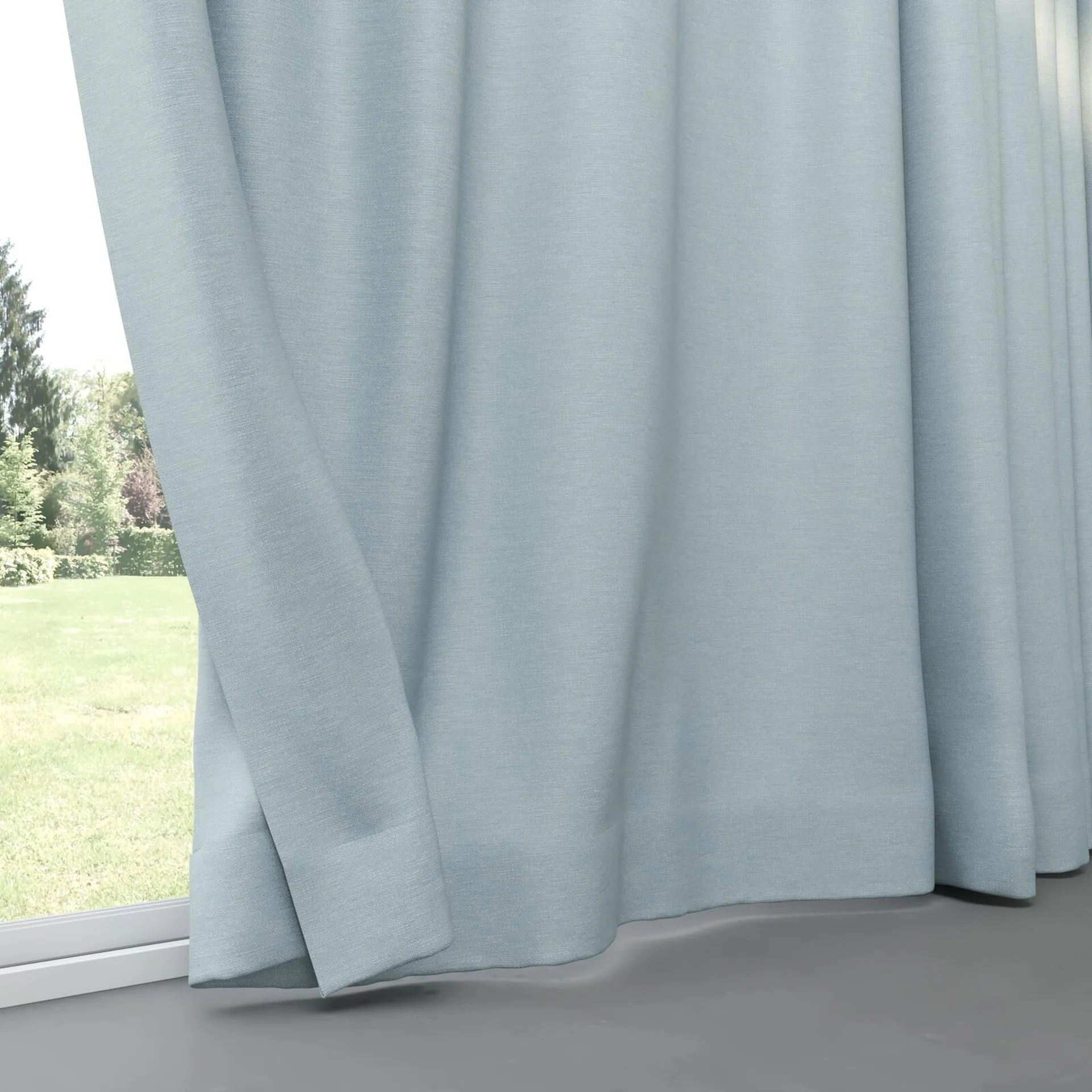 Bottom view of Colourwash Eco Spa, pinch pleat
