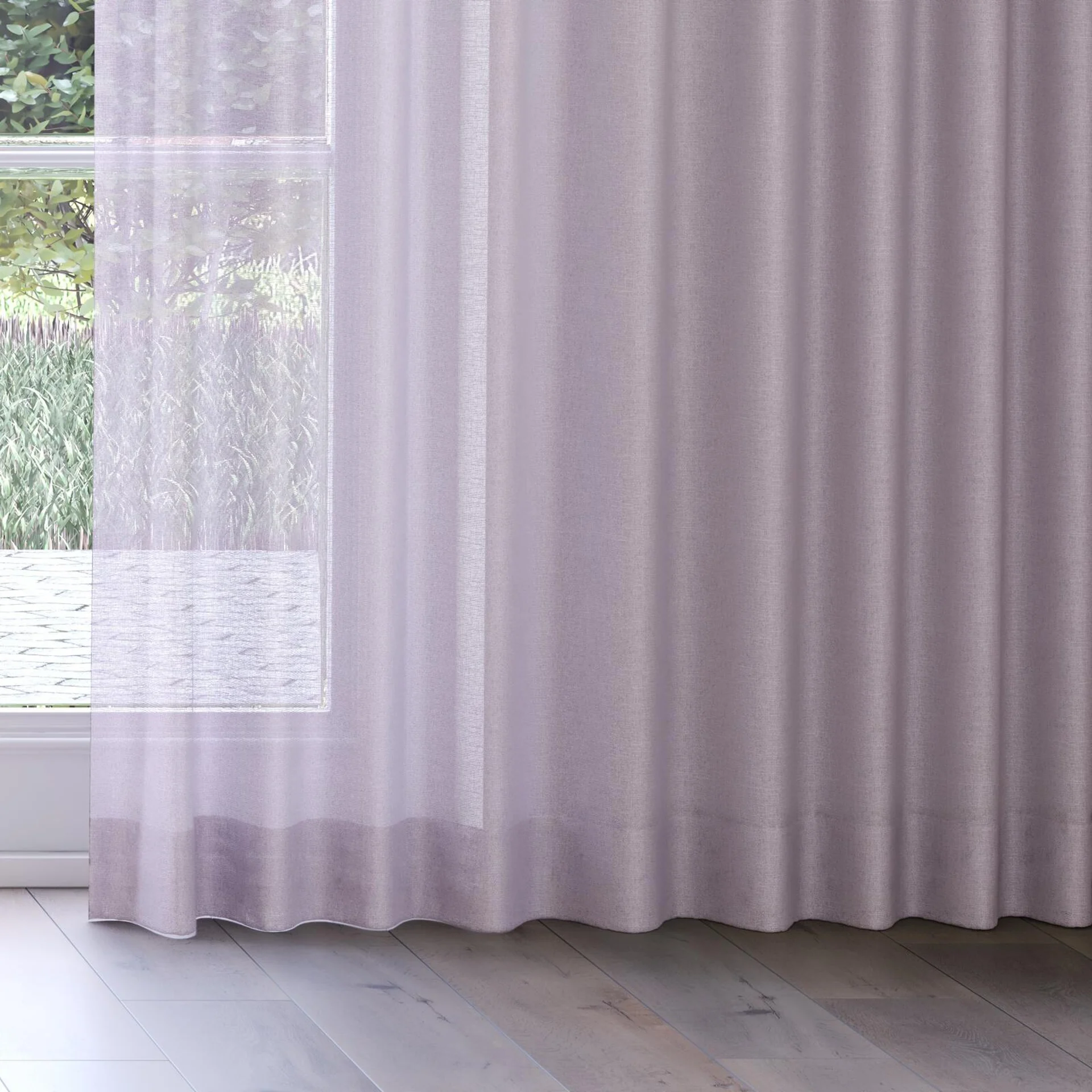 Bottom view of Focus Parma, on curtain rail