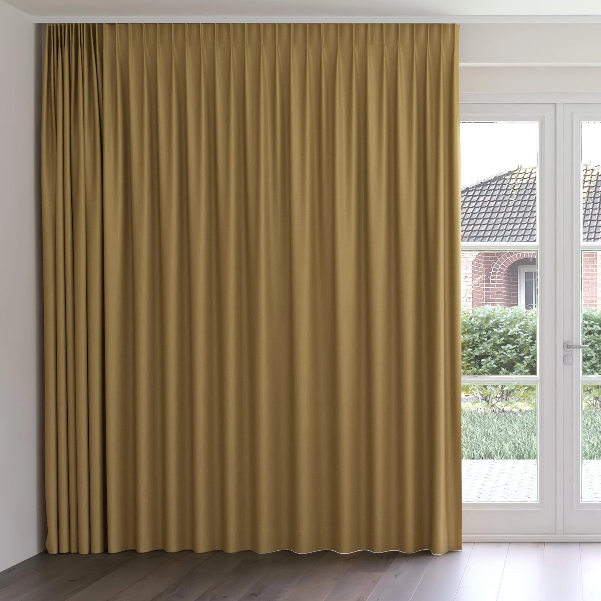 Front view of Excel Camel, on curtain rail