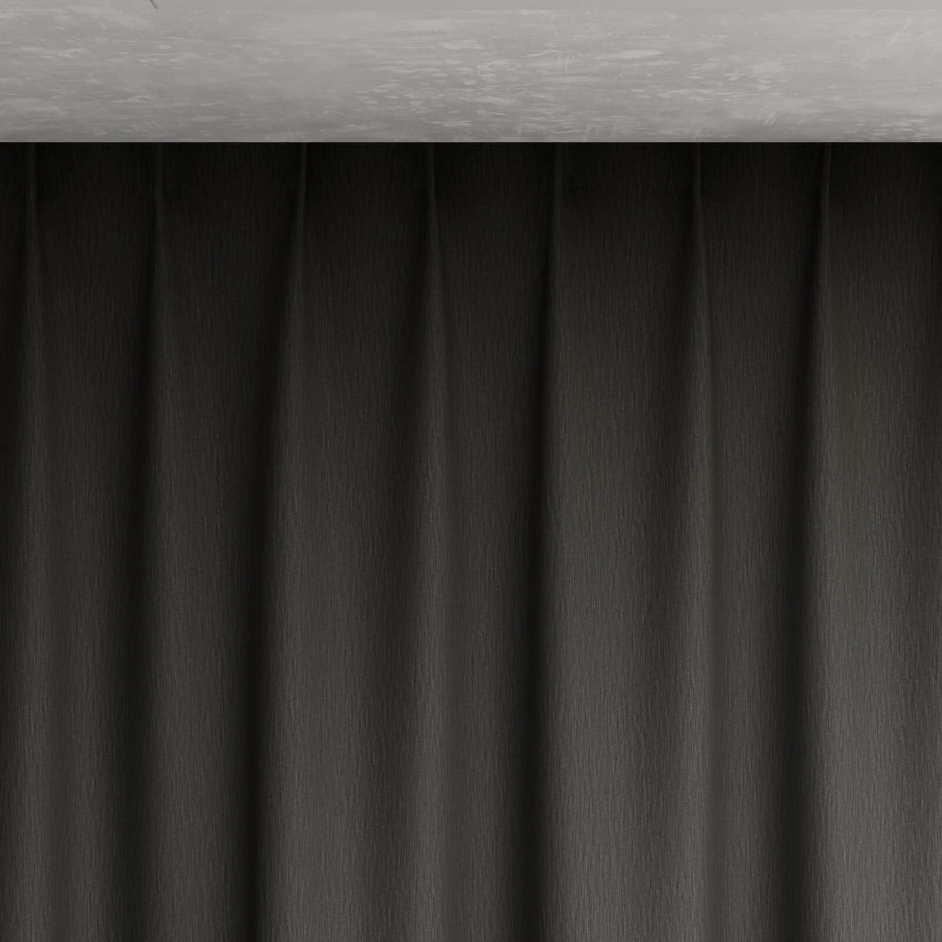 Top view of Tuxedo Charcoal, pinch pleat