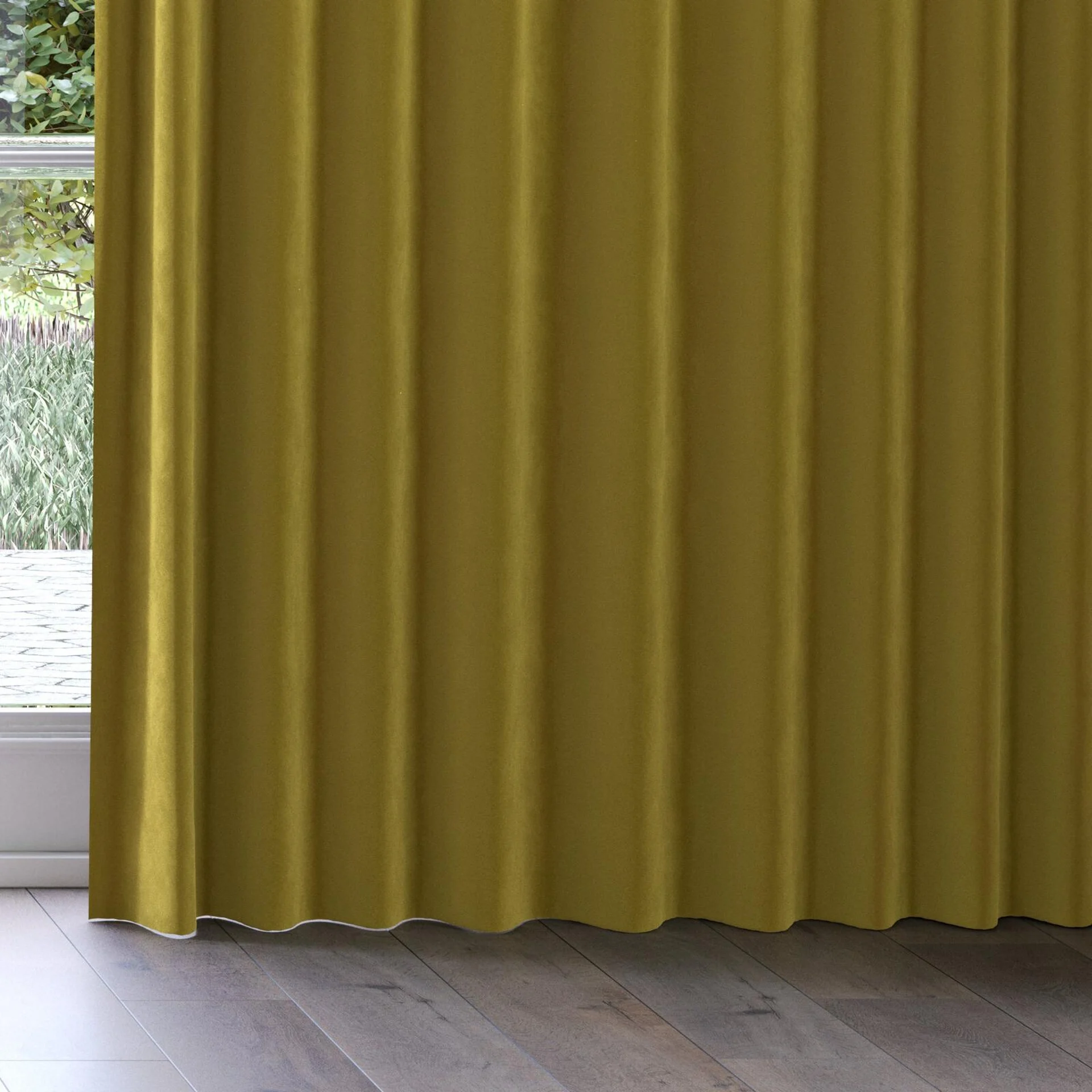 Bottom view of Vienna Vine, on curtain rail