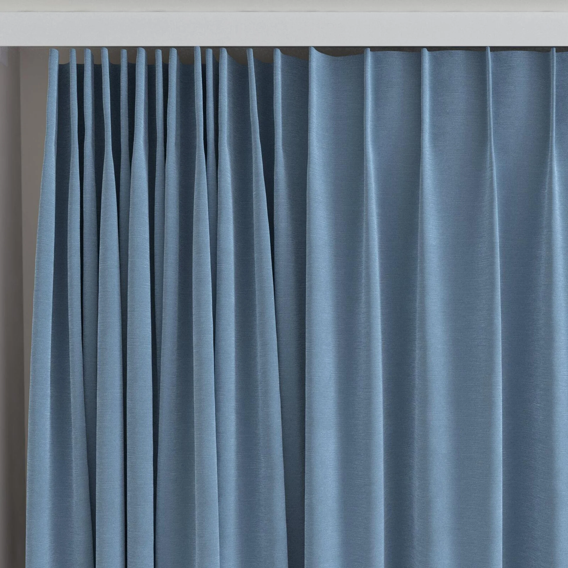 Top view of Moon Ocean, on curtain rail