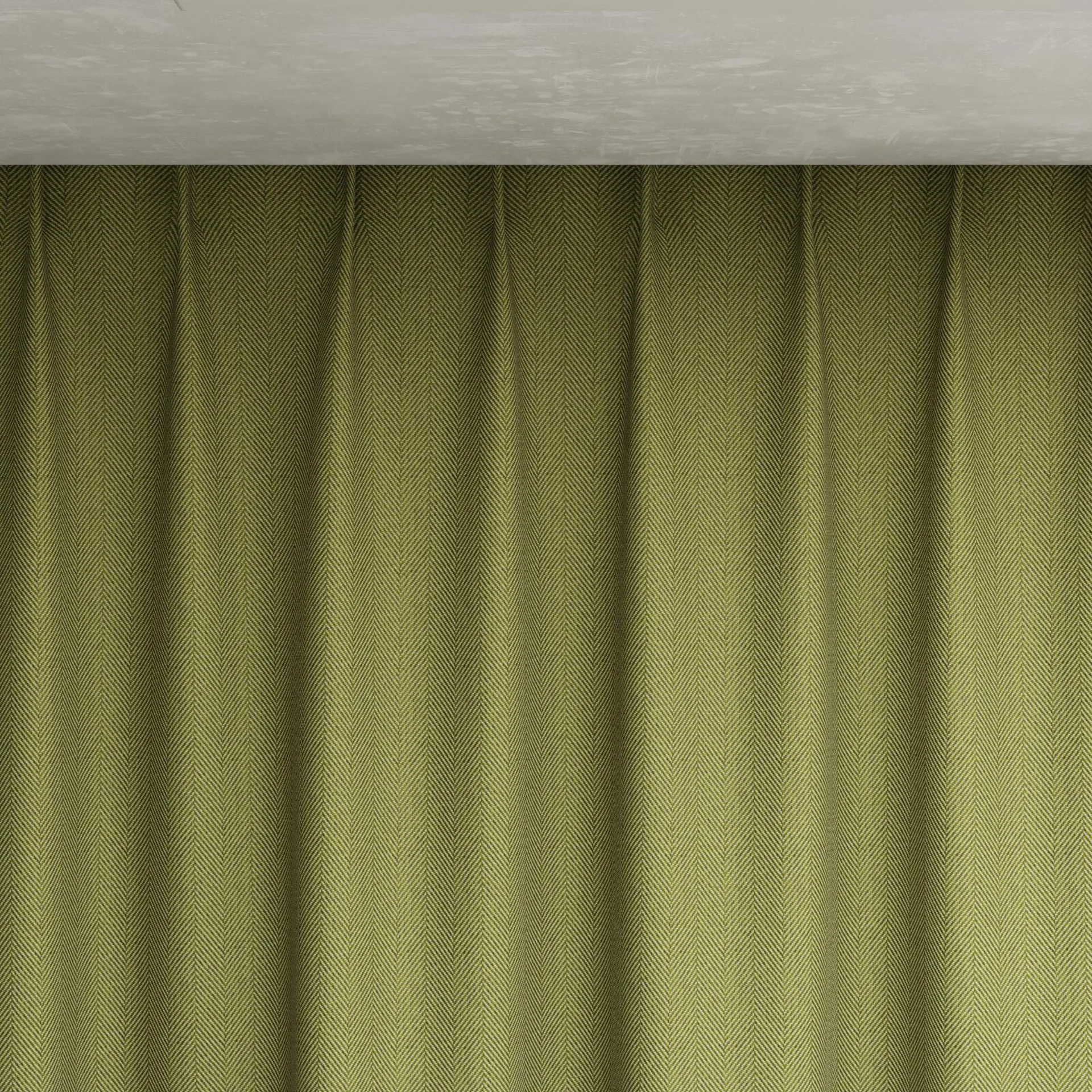 Top view of Trailblazer Leaf, pinch pleat