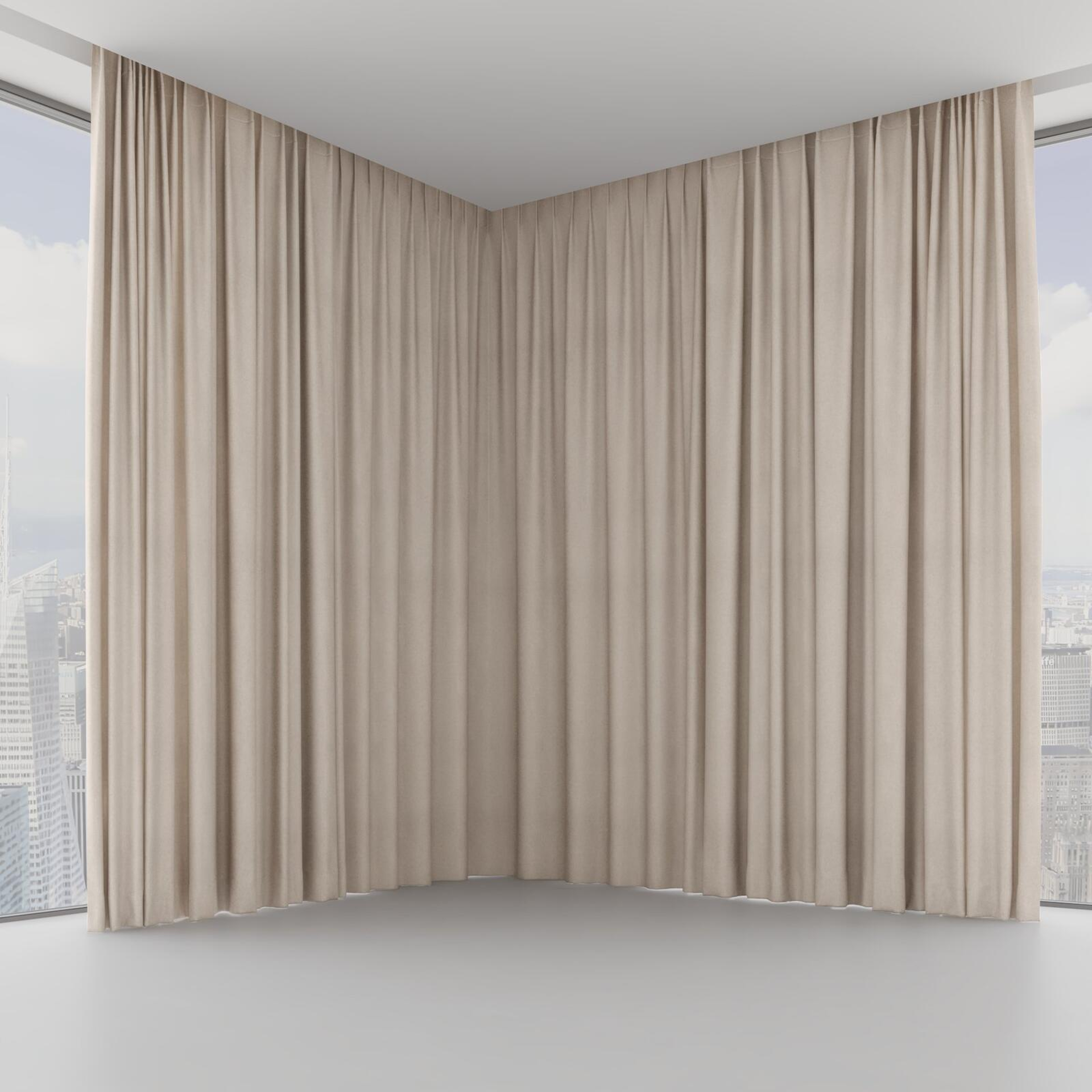 Front view of Liberate Raffia, on hidden rail