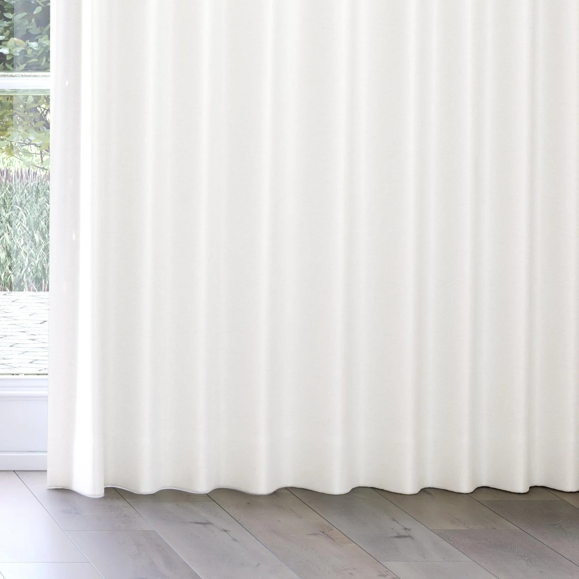 Bottom view of Ocean Whitewash, on curtain rail
