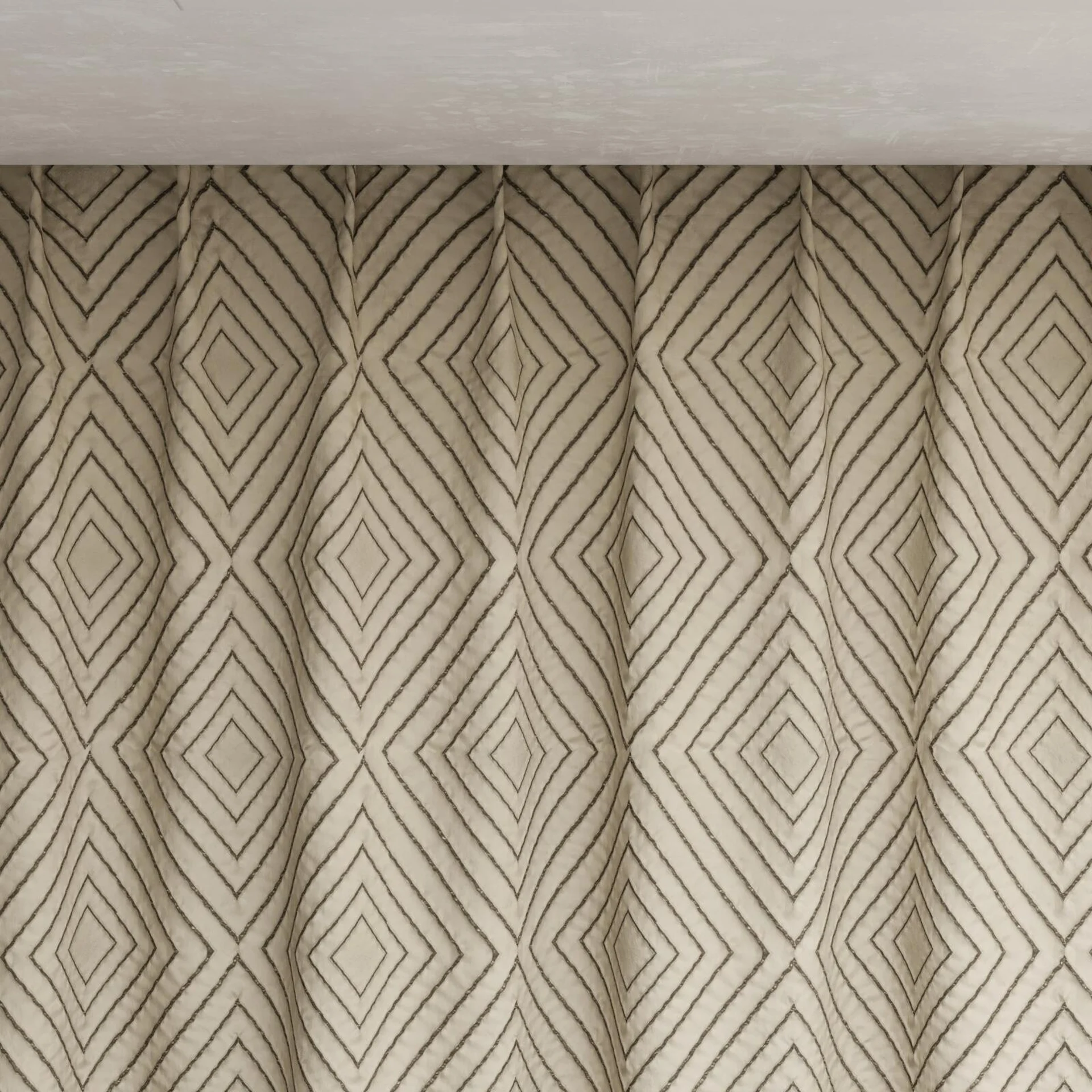 Top view of Intuition Papyrus, pinch pleat