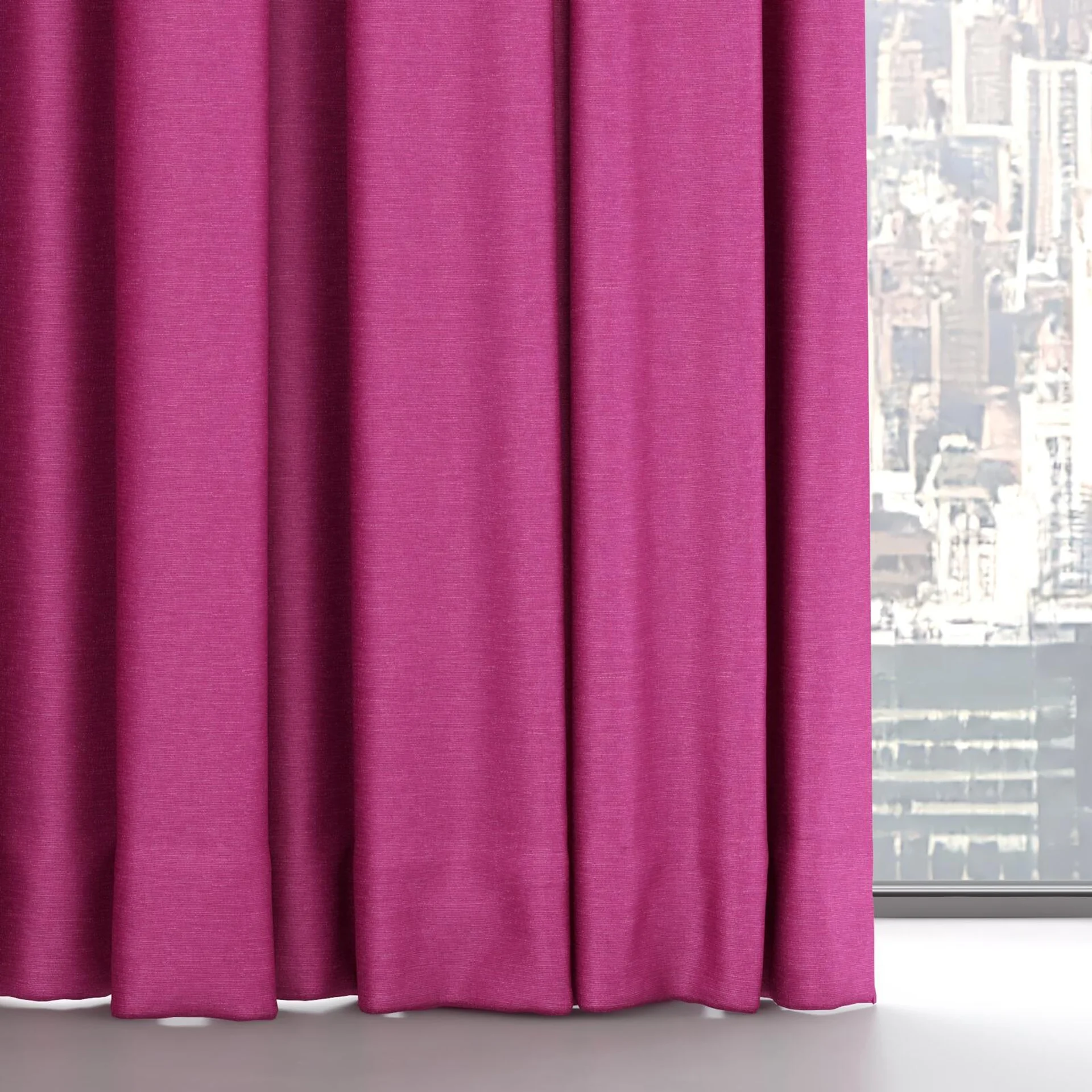 Bottom view of Provence Magenta, on hidden rail