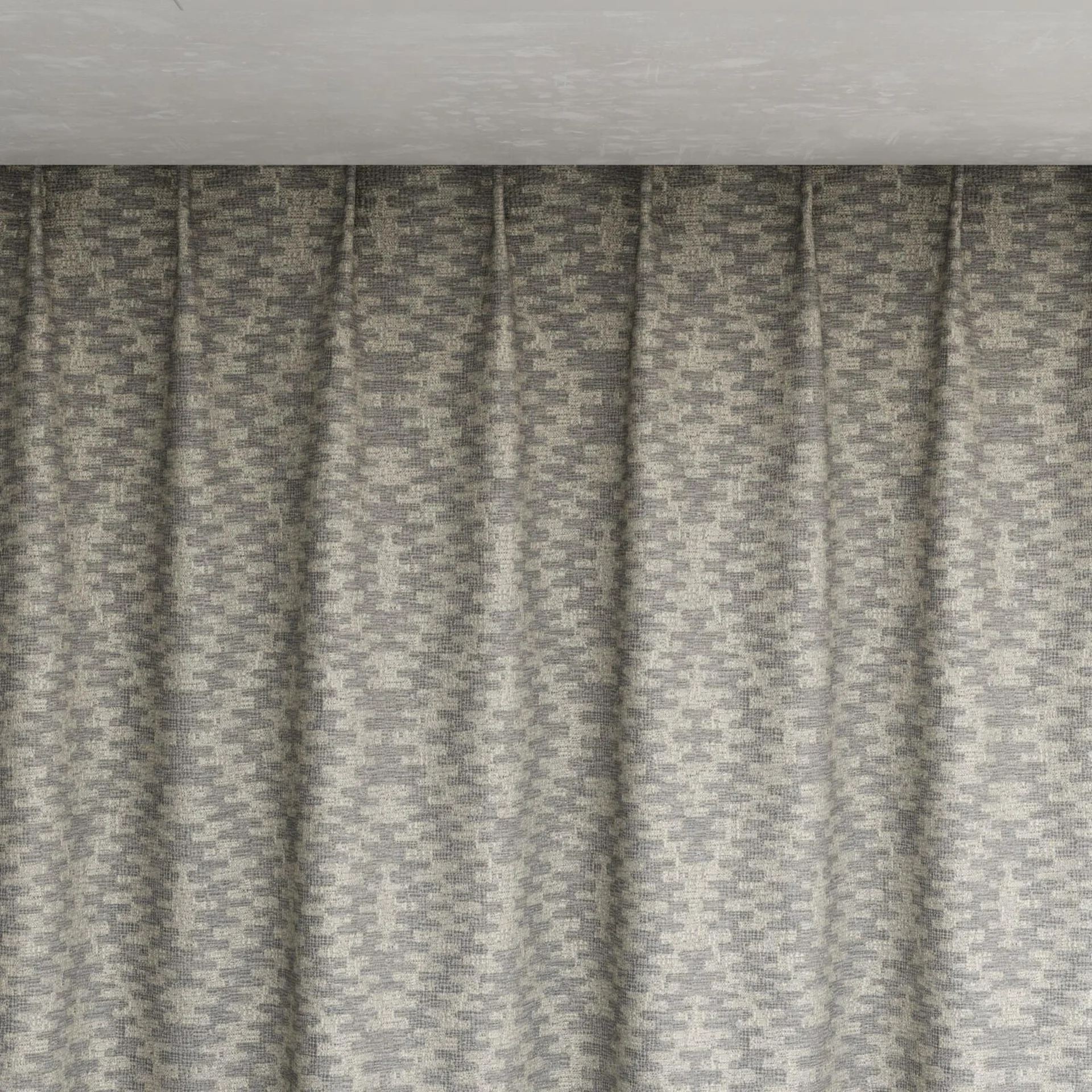 Top view of Kaoani Silver, pinch pleat