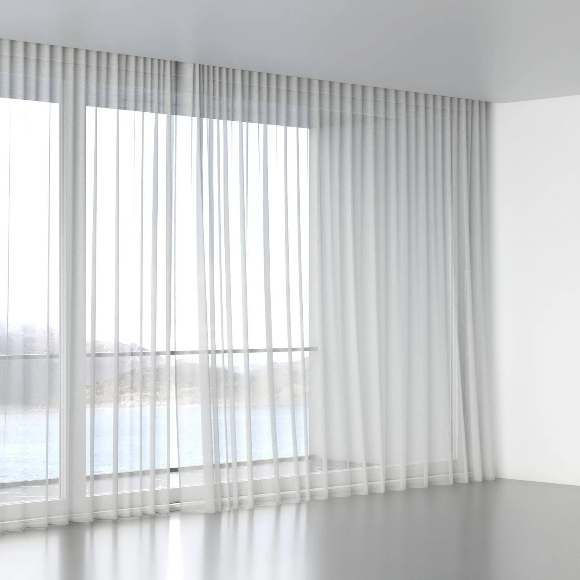 Full view of Lino Mist, wave pleat