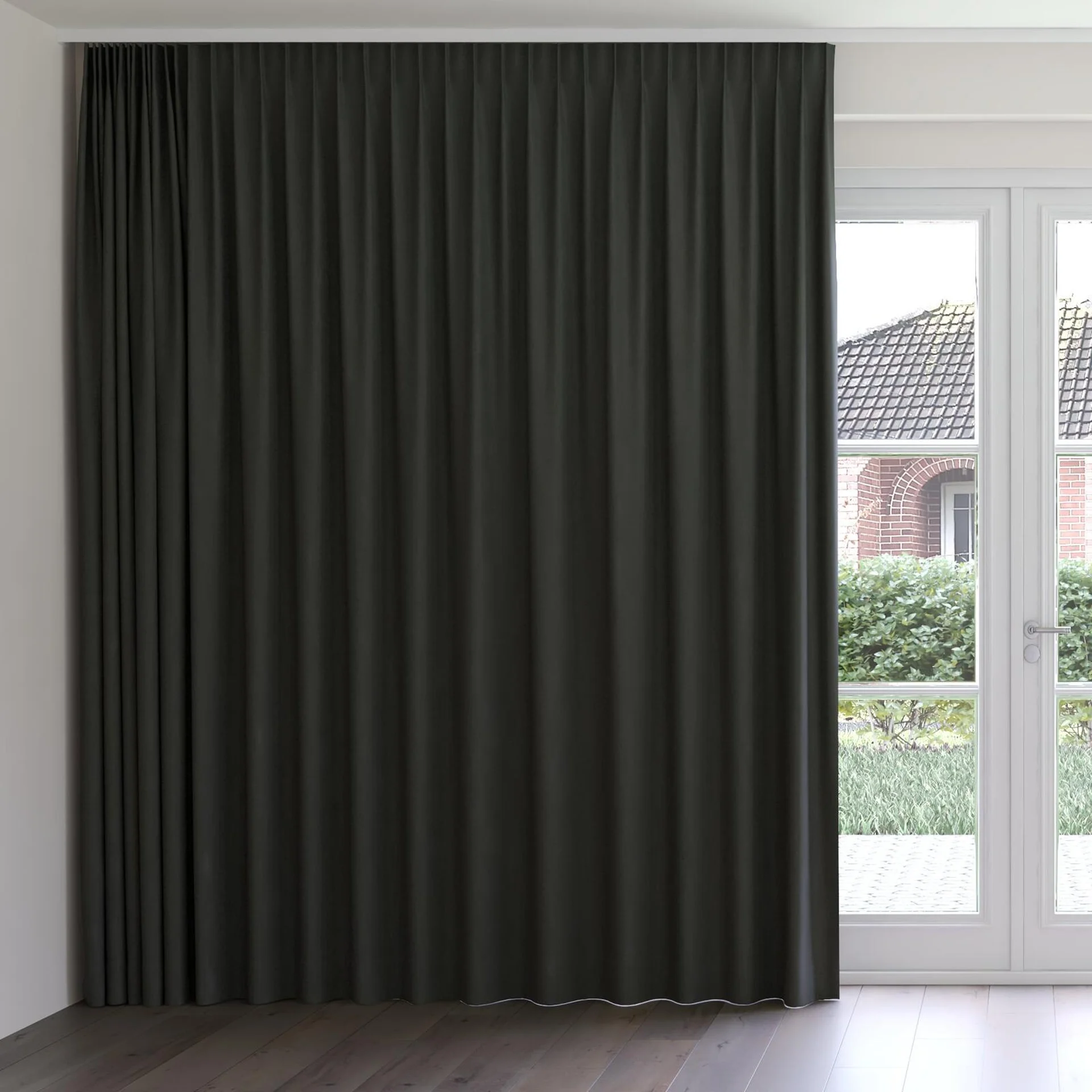 Front view of Mauritius Onyx, on curtain rail