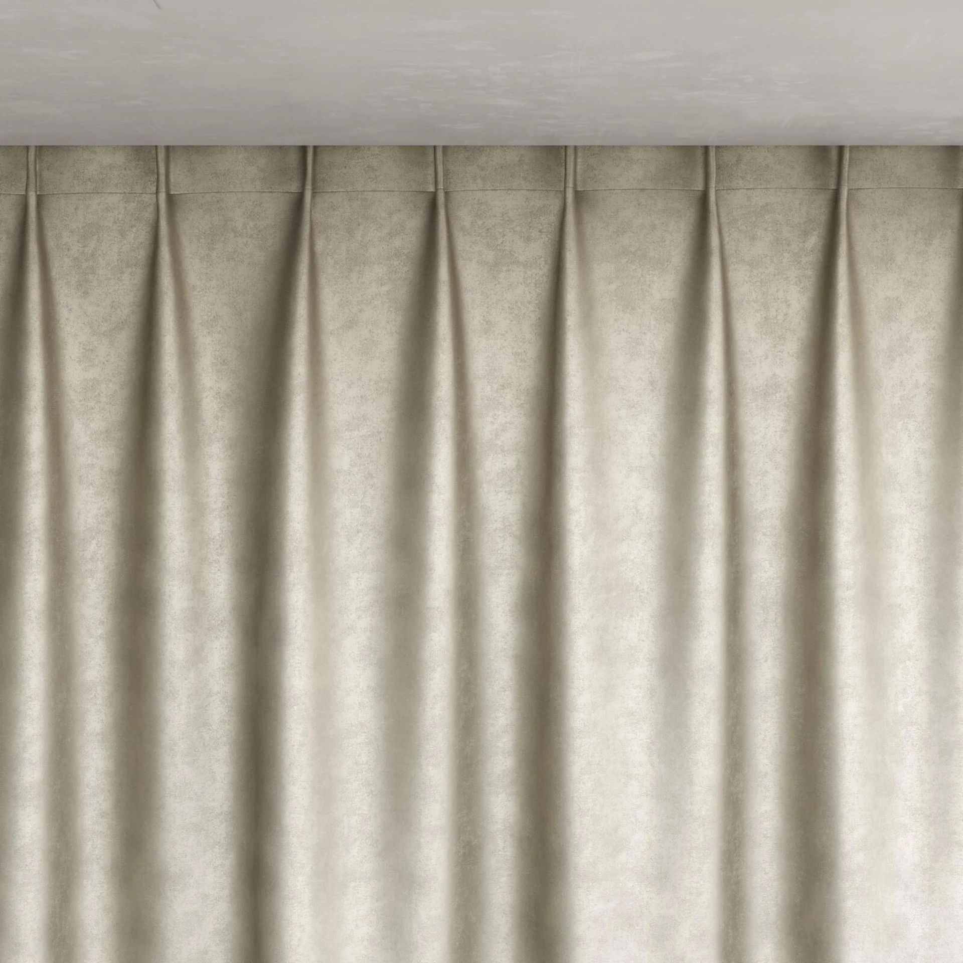 Top view of Fizz Zinc, pinch pleat