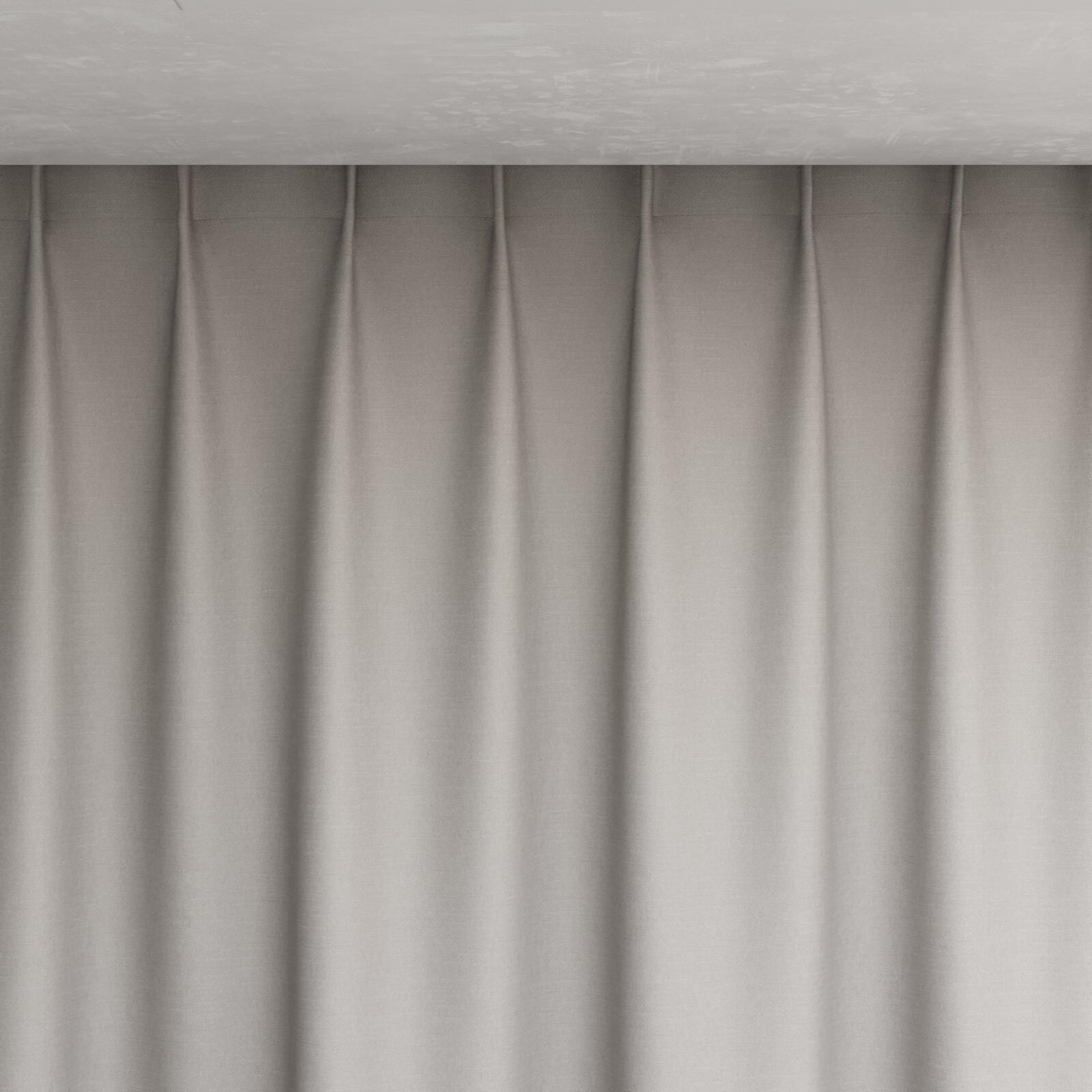 Top view of Urban Smoke, pinch pleat